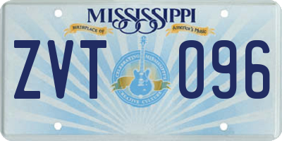 MS license plate ZVT096