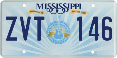 MS license plate ZVT146