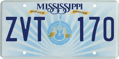 MS license plate ZVT170