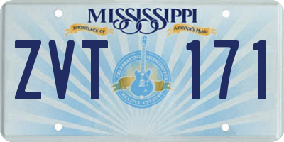 MS license plate ZVT171