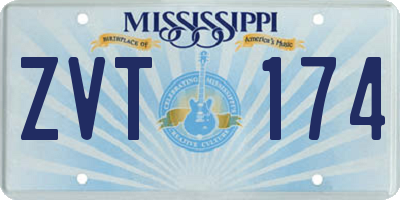 MS license plate ZVT174