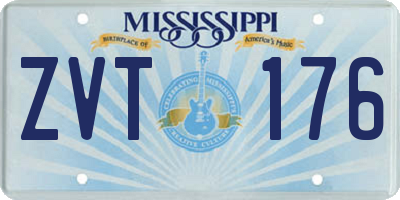 MS license plate ZVT176