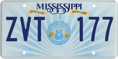 MS license plate ZVT177