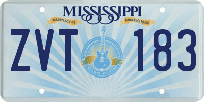MS license plate ZVT183