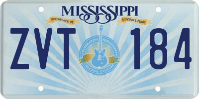 MS license plate ZVT184