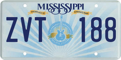 MS license plate ZVT188