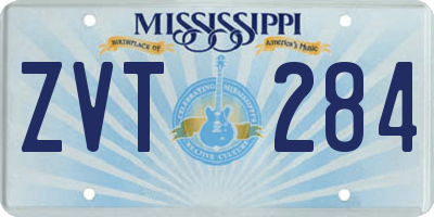 MS license plate ZVT284