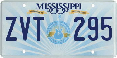 MS license plate ZVT295