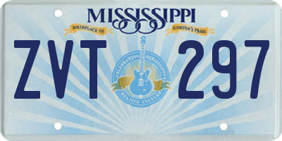 MS license plate ZVT297