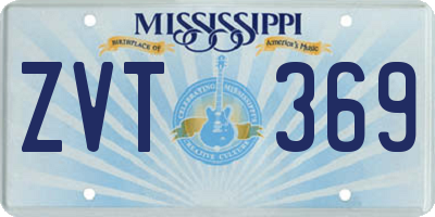 MS license plate ZVT369