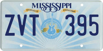 MS license plate ZVT395