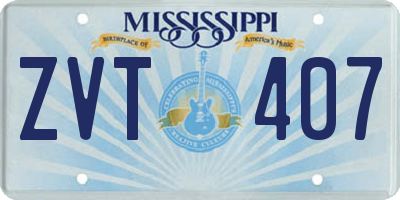 MS license plate ZVT407