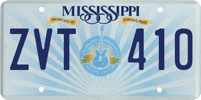MS license plate ZVT410
