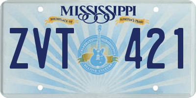 MS license plate ZVT421