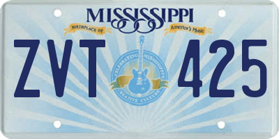 MS license plate ZVT425