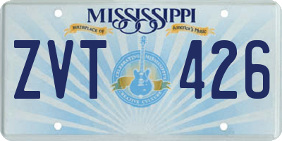MS license plate ZVT426