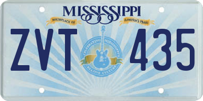 MS license plate ZVT435