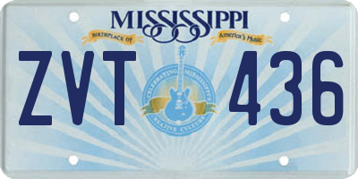 MS license plate ZVT436