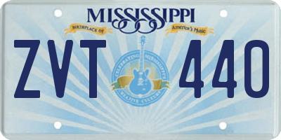 MS license plate ZVT440