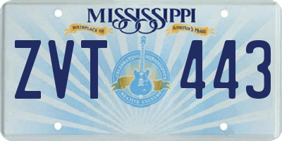 MS license plate ZVT443