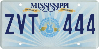 MS license plate ZVT444