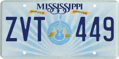 MS license plate ZVT449