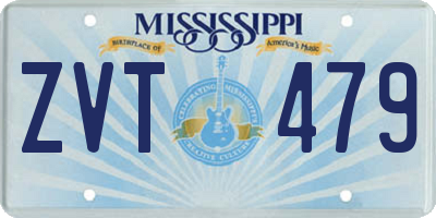 MS license plate ZVT479