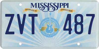 MS license plate ZVT487