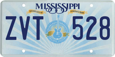 MS license plate ZVT528
