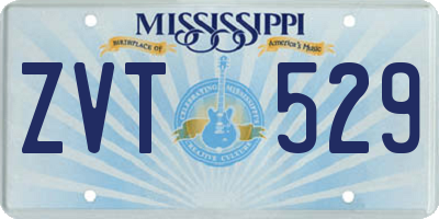 MS license plate ZVT529