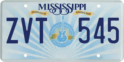 MS license plate ZVT545