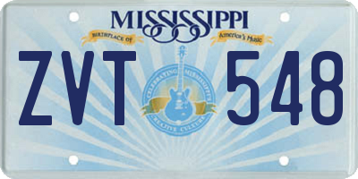 MS license plate ZVT548