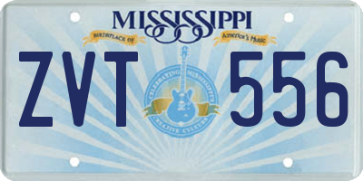 MS license plate ZVT556
