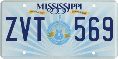 MS license plate ZVT569