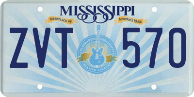 MS license plate ZVT570