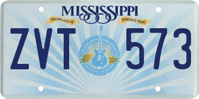 MS license plate ZVT573