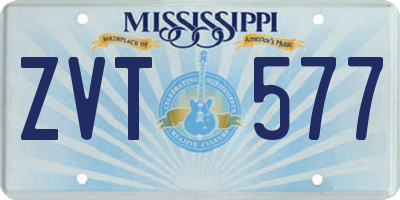 MS license plate ZVT577