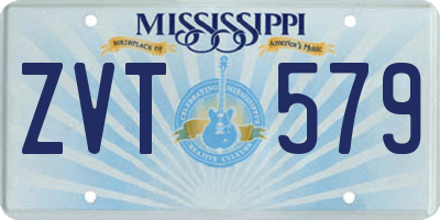 MS license plate ZVT579