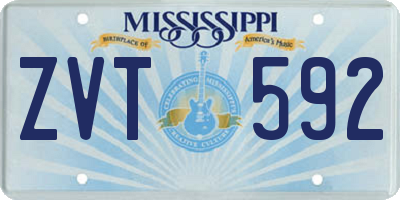 MS license plate ZVT592