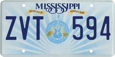 MS license plate ZVT594