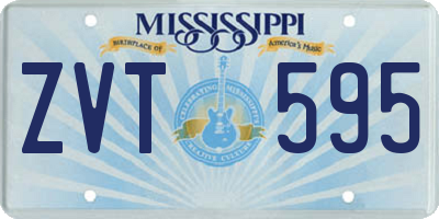 MS license plate ZVT595