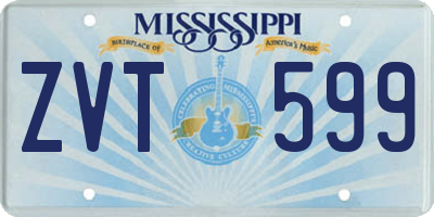 MS license plate ZVT599