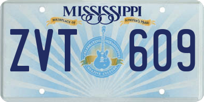 MS license plate ZVT609