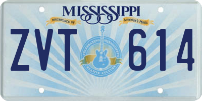 MS license plate ZVT614