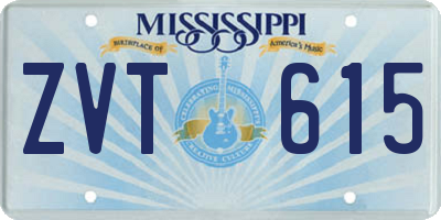 MS license plate ZVT615