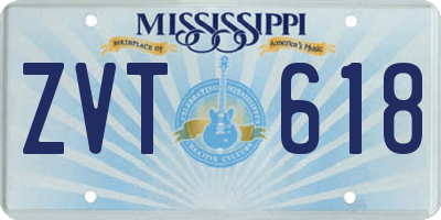 MS license plate ZVT618