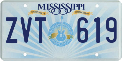 MS license plate ZVT619