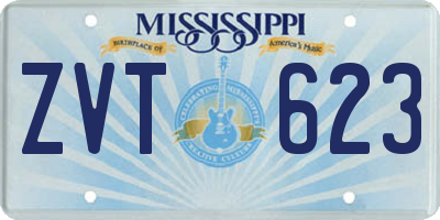MS license plate ZVT623