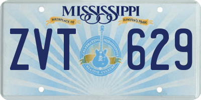 MS license plate ZVT629