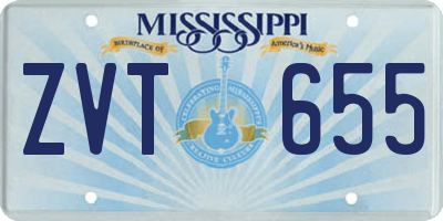 MS license plate ZVT655